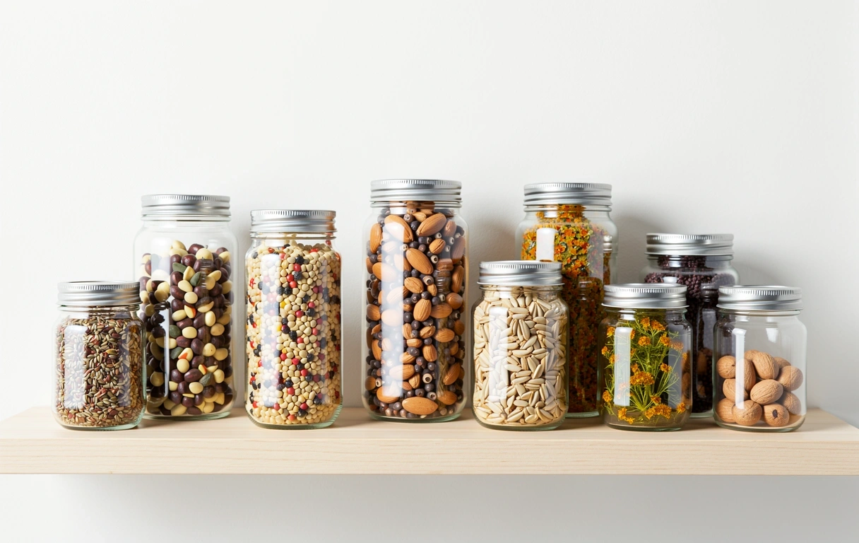 Natural ingredient jars